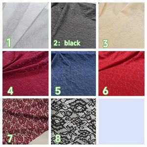 Verdikte kantstof voor herfst- en winterjurken, strengen pioenroosbloemenkantborduurwerk voor damescheongsamstoffen - Product Image 2