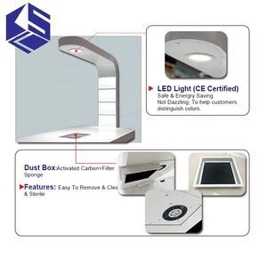 Table à ongles professionnelle KSL ultra-luxe, <span class=keywords><strong>mobilier</strong></span> de salon moderne ventilé avec lampe LED pour usage en centre commercial - Product Image 6