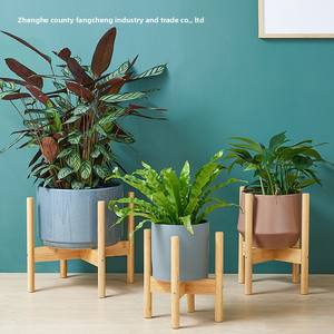 Support <span class=keywords><strong>de</strong></span> plantes sur pied en forme <span class=keywords><strong>de</strong></span> croix nordique avec étagère <span class=keywords><strong>de</strong></span> rangement pour balcon et salon, design moderne et simple, pour plantes vertes - Product Image 1