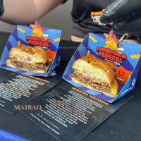 Kraftpapier Voedselbak Wegwerp Kraft Papier Lade Biologisch Afbreekbare Pla Coating Fast Food Papier Lade