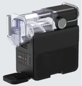 Machine à glace domestique OEM portable 1,5 litre en acier inoxydable, machine à granita automatique avec récipient transparent 220W, 6 préréglages - Product Image 2