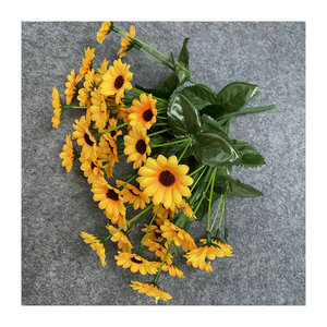 Fleurs artificielles Queyiyi, tournesols de 10 cm à 30 cm, décorations de mariage, accessoires muraux pour la maison - Product Image 5