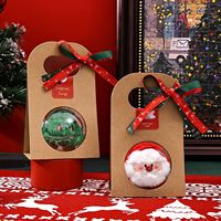 Adorable Boîte Cadeau Moderne en Plastique pour Poupée de Noël, Ornement Festif, Décoration de Fête, Petits Cadeaux, Remplissage de Chaussettes, Sachets Surprise, Récompense