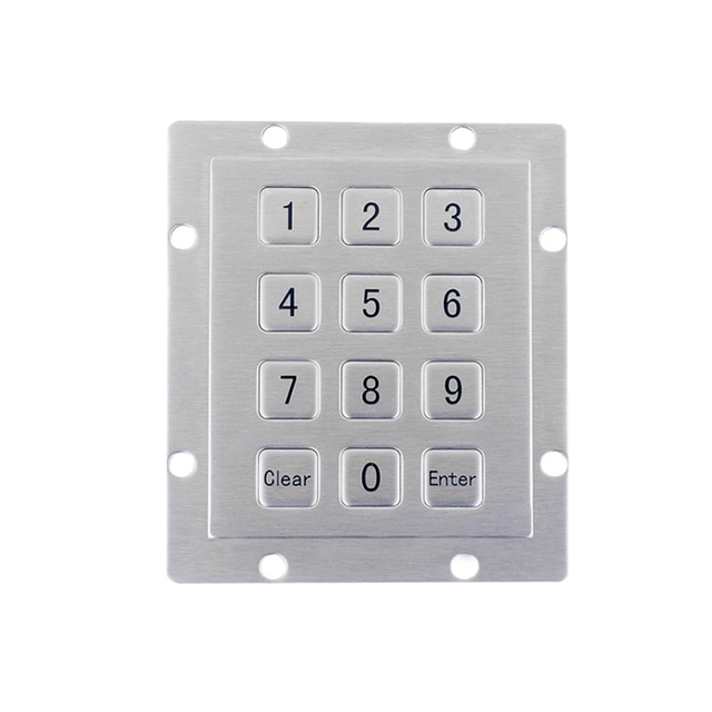 RS232 Stainless Steel Metal Numeric USB/PS/2 Interface IP65 Protection Customized Layout for Gas Station Pump Industrial