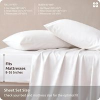 Juego de Sábanas Queen Modernas de Fibra de Bambú y Rayón Orgánico, Sábanas Refrescantes PureWoven, Transpirables, Suaves, de Lujo para Hotel, Sedosas, con 300 Hilos