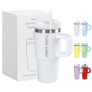 Borracce all'ingrosso senza minimo d'ordine, senza BPA, 420ml 14oz, <span class=keywords><strong>tazza</strong></span> con manico e beccuccio, personalizzabile con <span class=keywords><strong>nome</strong></span> studente, <span class=keywords><strong>tazza</strong></span> in acciaio inossidabile per bambini - Product Image 1