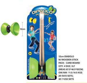 Juguetes Deportivos para Exteriores, Diábolo de Madera con Cuerda, Yoyo de Plástico para Niños - Product Image 1