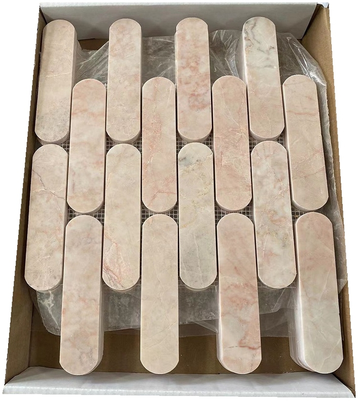 Customize Nature Pink Marble Pill Shape