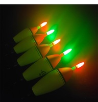 Vente en gros 5g-100g LED Pêche en mer EVA enfichable Flotteur électronique Flotteur de basse Nuit Rock Long Olive Forme A-wave Flottant