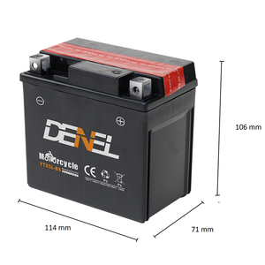 Venta caliente 12V4AH Batería <span class=keywords><strong>de</strong></span> motocicleta <span class=keywords><strong>Precio</strong></span> barato <span class=keywords><strong>125cc</strong></span> DENEL 12V Batería <span class=keywords><strong>de</strong></span> plomo ácido - Product Image 2