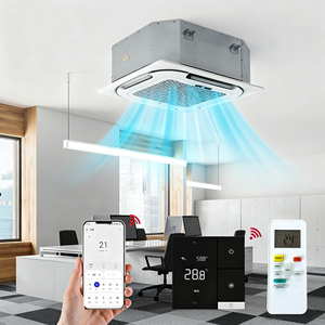 Unità Fan Coil <span class=keywords><strong>a</strong></span> Cassetta Idronica <span class=keywords><strong>a</strong></span> 4 Vie per <span class=keywords><strong>Soffitto</strong></span>, HVAC ad Acqua Refrigerata, per Riscaldamento e Raffreddamento - Product Image 6