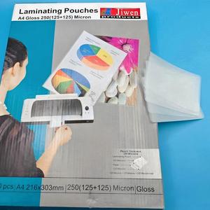 Meilleur prix pour les feuilles <span class=keywords><strong>de</strong></span> plastification en <span class=keywords><strong>plastique</strong></span> EVA, papier A4 216*303 125mic, film <span class=keywords><strong>de</strong></span> plastification imperméable protecteur - Product Image 6