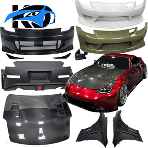 Kit de conversion en fibre de carbone pour <span class=keywords><strong>Nissan</strong></span> <span class=keywords><strong>350Z</strong></span> Z33, capot avec trou, ailes avant et arrière, canards, pare-chocs – En stock, ajustement direct - Product Image 1