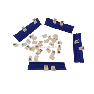 Jeu de tuiles Rummy - 106 pièces, type ivoire avec des chiffres colorés, conforme à la norme EN71 - Product Image 2