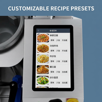 Machine de cuisson intelligente en acier inoxydable pour usage commercial, fonction autonettoyante, écran tactile numérique, électrique 380V pour cuisine centralisée