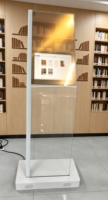 Kiosque OLED transparent de 55 pouces |   Affiche numérique tactile capacitif 10 points, 43 % de transmittance, anti-brûlure, pour intérieur, OEM