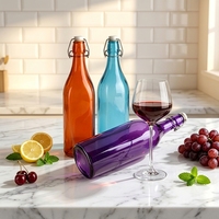 Bouteille en verre vide personnalisée pour spiritueux, 500ml, 700ml, 750ml, transparente, pour Vodka, Whisky, Gin, Brandy, avec bouchon en liège
