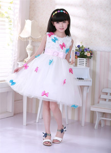 2024 new girl's new butterfly dress Peng peng dress da ragazza alla moda - Product Image 4
