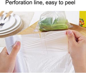 <b>Clear</b> <b>Polythene</b> Recyclable Food Grade Fruit Vegetable Counter <b>Bags</b> on Roll for Supermarket Exhibition Use Custom Size Available - Product Image 2