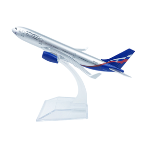 Venta caliente 16CM aleación avión modelo avión clásico ruso <span class=keywords><strong>Airbus</strong></span> modelo avión <span class=keywords><strong>logotipo</strong></span> personalizado A330 modelo avión - Product Image 1