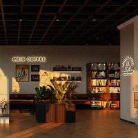 Vitrine de comptoir en verre pour boulangerie, café, bar, avec éclairage LED, pour la conception de magasins de boulangerie et de cafés