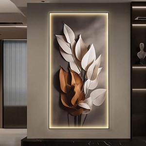 Decorazione per la Casa: Cornice Moderna Nordica con Poster <span class=keywords><strong>in</strong></span> <span class=keywords><strong>Vetro</strong></span> e Cristallo, Orologio Digitale LED e Dipinto Artistico da Parete - Product Image 6