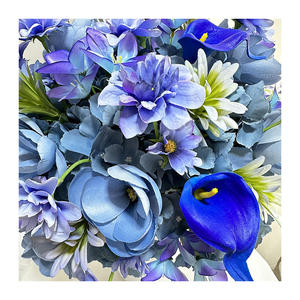 Bola de Flores Artificiales Azules con Lirios Calla y Hortensias, Hechas a Mano, de Alta Simulación, para Bodas, Estilo Clásico - Product Image 3