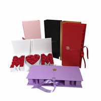 Juego de maletas con patrón de grafiti impreso de 3 piezas vendidas en fábrica, Cajas de Regalo portátiles con asa de papel, caja de flores para embalaje de regalo