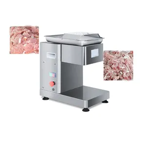 Cortadora de carne de escritorio para cortar carne fresca, triturar en cubitos, cortadora de carne eléctrica de hoja desmontable