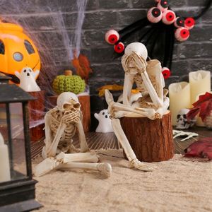 Oferta Especial: Estatua de Esqueleto Realista que Habla y No Oye Malos Sonidos, Decoración de Halloween, Colección de Terror de Poliresina, Regalo, EE. UU. - Product Image 2