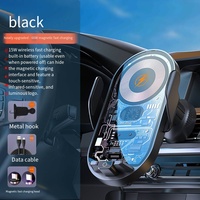 Caricatore Wireless Magnetico per Auto DENIXI, Personalizzabile, 15W, Rotazione a 360 Gradi, Antiurto, Utilizzo con Una Mano