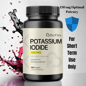 Kalium Jod Tablette 130mg pro Portion Kalium Lodid Pillen 120 Tabletten Nahrungs ergänzungs mittel Immunität & Schilddrüse Unterstützung - Product Image 5