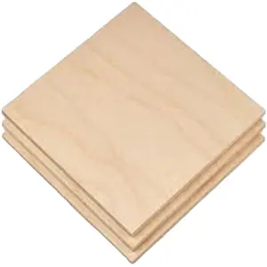 Contreplaqué 3 mm 1/8x12x20 pouces artisanat non fini B/BB Grade feuilles de bouleau de la baltique coupe de lit à granulés bois