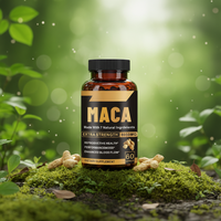 Capsules de Maca et de Zinc pour Hommes - Stimulant Naturel des Fesses et des Hanches, Soutien Immunitaire Naturel, 60 Capsules/Flacon, Certifié ISO