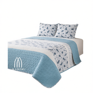 MANEMI Copriletto Classico Estivo di Mezza Stagione con Stampa Paisley, Lavabile, per Uso Domestico, Fodere per Cuscini, Varie Misure - Product Image 1