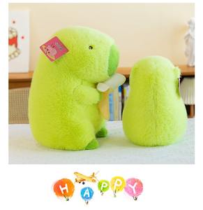 Vente en gros, nouvel arrivage de peluche Capybara verte, pendentif en forme de banane jaune, en coton PP, couette en polyester doux, cadeau - Product Image 6