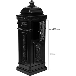 Buzones de Correo Clásicos de Londres para Exteriores, Impermeables, Decorativos con León, de Aluminio, Independientes, con Garantía de 5 Años contra la Oxidación, para Jardín - Product Image 1