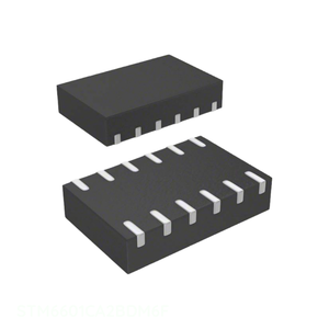 Circuit Intégré Superviseur 1 Canal 12TDFN Fabricant de Puces Circuits Intégrés Gestion de l'Alimentation (PMIC) 12 WFDFN STM6601CA2BDM6F - Product Image 1