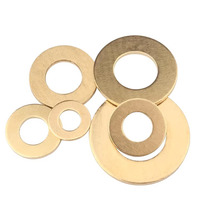 Rondelle plate industrielle robuste en laiton de qualité supérieure M10 DIN 125 pour fixation à pression uniforme