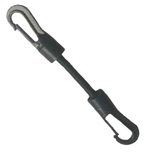 Gancho de remolque de acero, cordón de goma de 7mm, cuerda elástica de 20cm con gancho de mosquetón para navegación al aire libre y kayak - Product Image 3