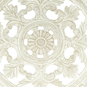 Decorazione da Parete in Legno Bianco Quadrata Artigianale 36x36, Elegante Elemento d'Arredo - Product Image 3