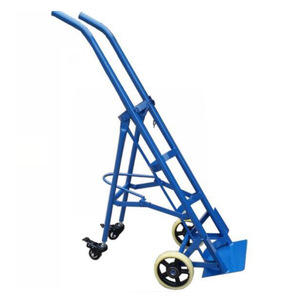 Four-Wheeled Double-Cylinder Gas Cylinder <b>Cart</b> Rack Acetylene & Oxygen <b>Trolley</b> with Fixed-Stand for <b>Hand</b> <b>Carts</b> & <b>Trolleys</b> - Product Image 4
