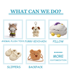 Pantuflas de Peluche Personalizadas con Diseño de Animales, Relleno de Algodón PP y Forro de Malla - Product Image 3