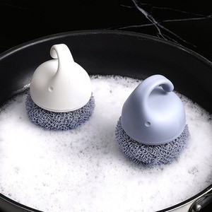 Cleaning Ball Household Kitchen Dishwashing Can Not Lose <b>Wire</b> Nordic Dishwashing <b>Brush</b> Pot With Handle <b>Brush</b> Pot Steel <b>Wire</b> - Product Image 2
