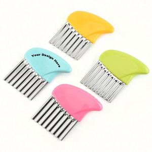 Custom Stainless Steel Wavy Potato <b>Cutter</b> <b>Multifunctional</b> French Fry and <b>Vegetable</b> Slicer Kitchen Tool for Cooking Gifts - Product Image 1