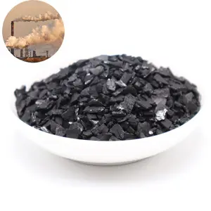 Activated Carbon Process 6*12 Mesh Gold Extraction Coconut Shell Activated Carbon Manufacturer Usage For Gold Recovery Gold Removal Mining Process