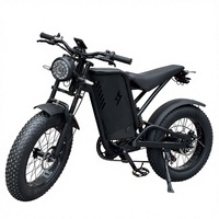 Vélo à pneus larges vintage pour l'exportation transfrontalière, avec batterie au lithium 48V, moteur moyeu arrière, double amortissement, vélo de neige 7 vitesses
