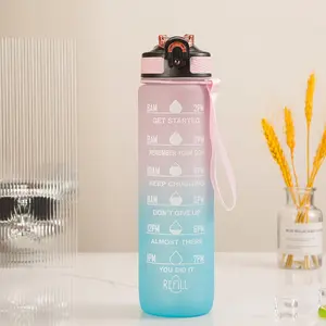 2024 bán buôn thể dục thể thao đầy màu sắc phòng tập thể dục gallon Tritan SK BPA free nhựa protein motivational chai nước với thời gian đánh dấu