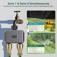 Programmateur d'arrosage intelligent Haozee Tuya Zigbee pour l'irrigation goutte à goutte et l'arrosage de jardin, compatible Home Assistant et Zigbee2mqtt