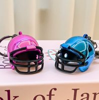Mini Casque de Rugby Créatif Personnalisé, Petit Casque Américain, Porte-clés 3D, Cadeau, Vente en Gros